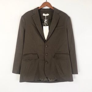 NEW Johansen Enzo Blazer Brown‎ Size XS Oversized Single Breasted